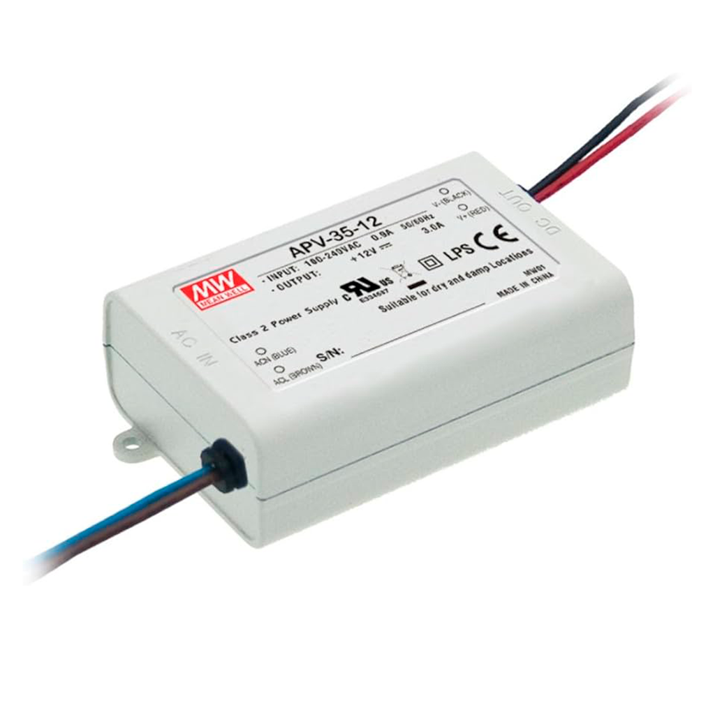 Fuente de alimentación 36W 12V 3A 90-264VAC Constant V