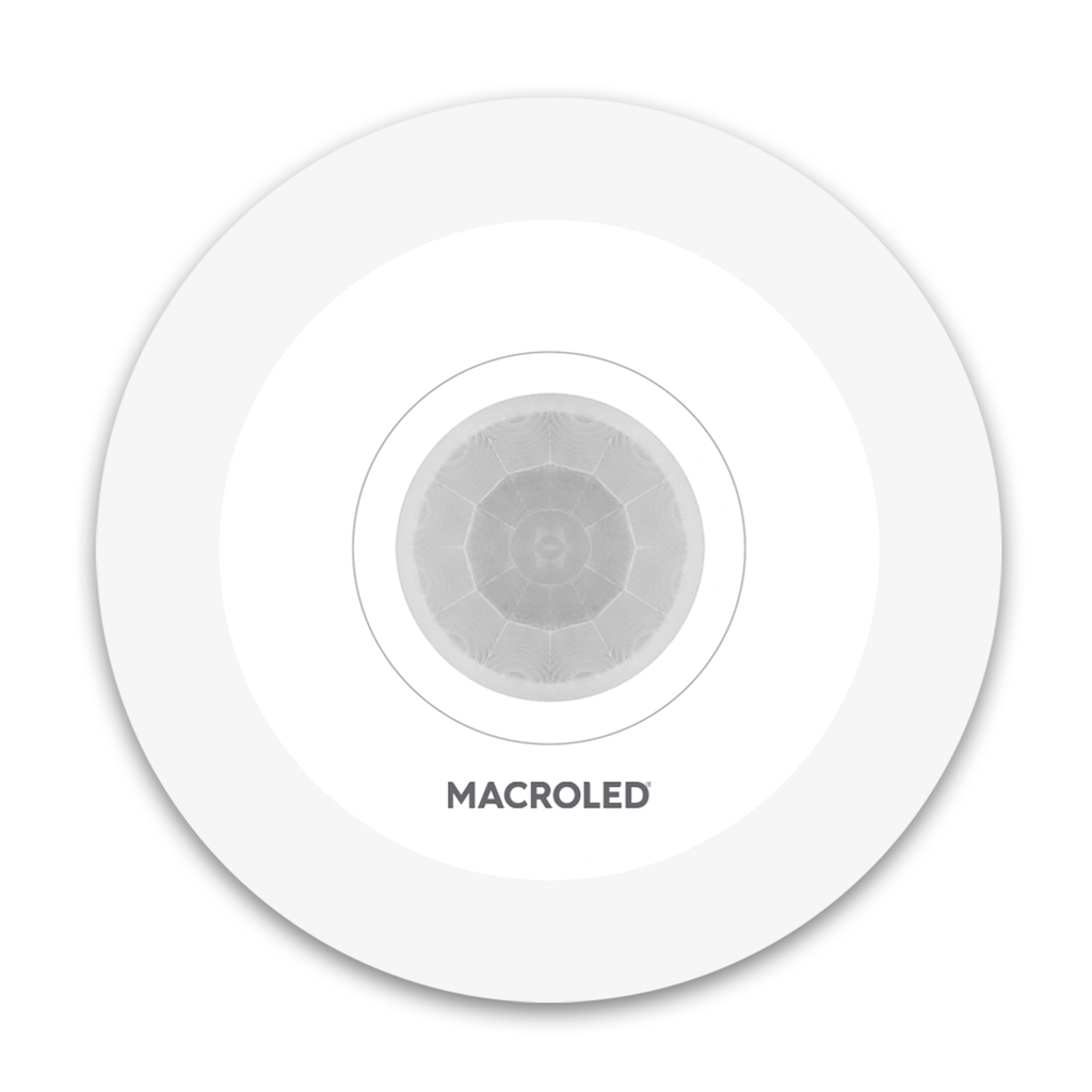 SENSOR DE MOVIMIENTO TECHO MACROLED 220-240VAC 1200W MAX, 8MTS DE ALCANCE, 360°