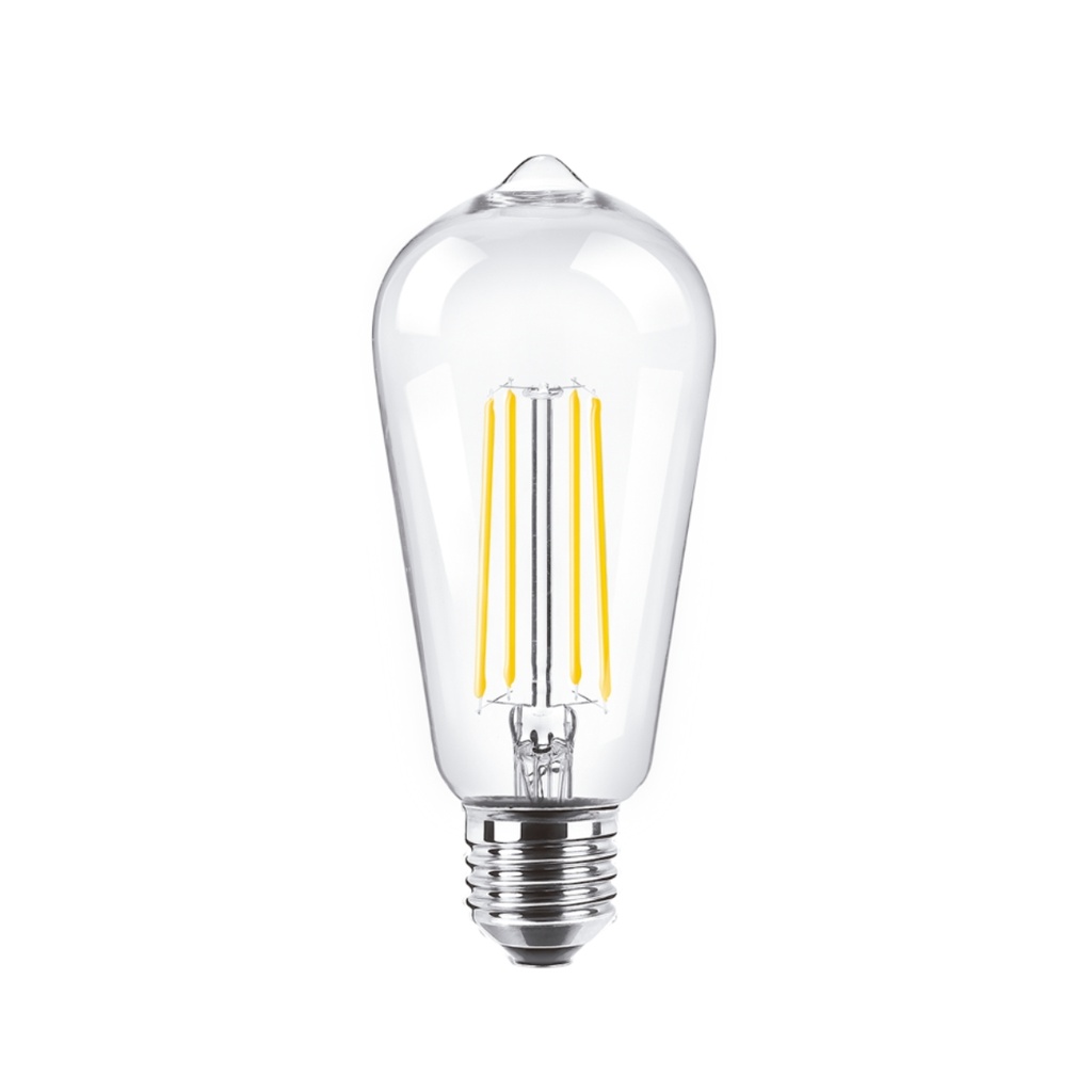 FOCO LED FILAMENTO VINTAGE ST19 8W E27 180-265VAC LUZ CÁLIDA 2700K DIMEABLE