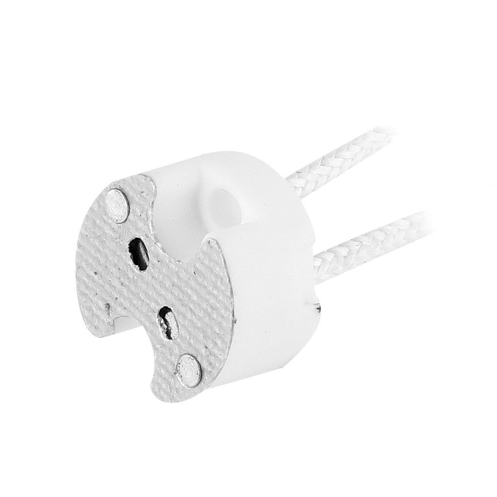 SOCKET CERÁMICO PARA DICROICO GU5.3 CON CABLE