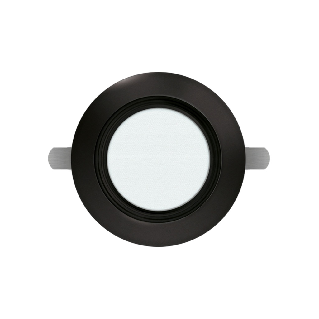 SPOT DOWNLIGHT LED NEGRO EMPOTRABLE 15W 180-265VAC LUZ CÁLIDA 3000K PARA CAJA OCTOGONAL