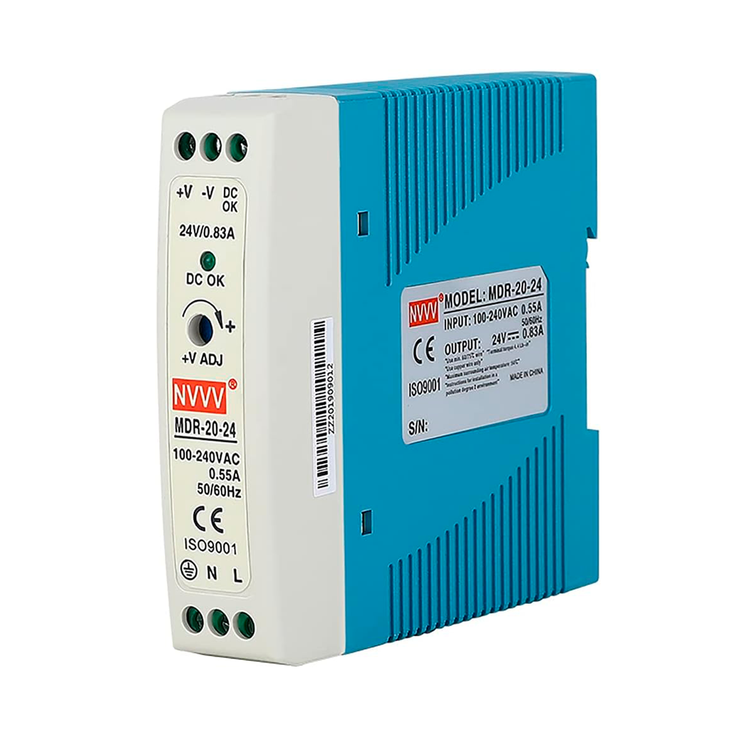 Fuentes de alimentación en carril DIN 24W 24V 1A