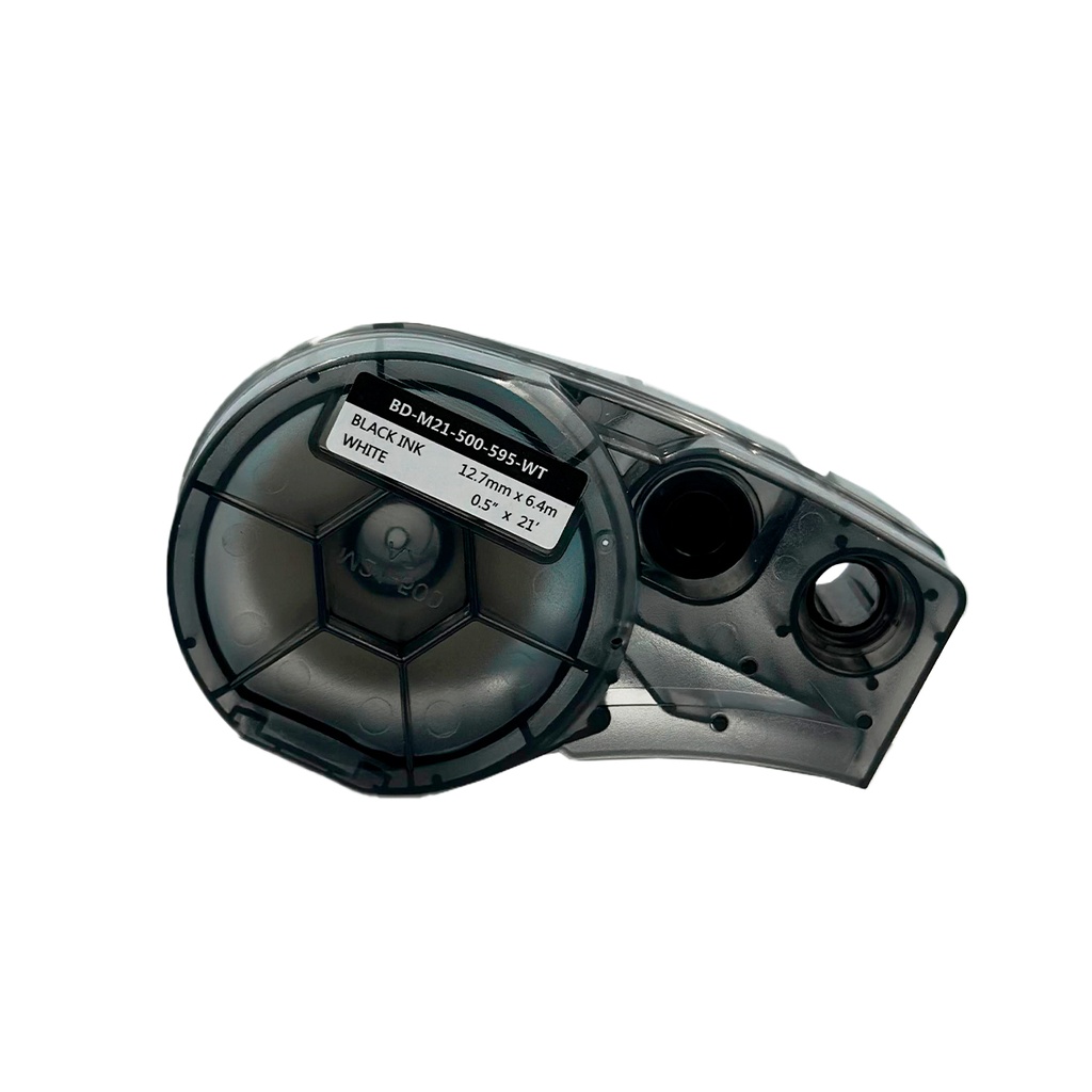Cinta para Rotulador Brady 12.7 mm x 6.4 m - Color Blanco (Compatible con BMP21-PLUS / BMP21-LAB)