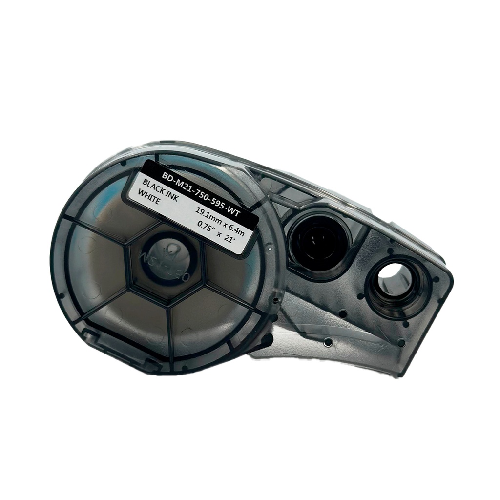 Cinta para Rotulador Brady 19.05 mm x 6.4 m - Color Blanco (Compatible con BMP21-PLUS / BMP21-LAB)