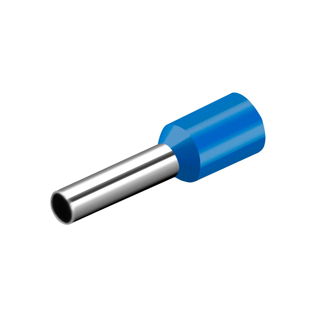 Terminal Sobremoldeado Simple – 14 AWG Azul (100 und)