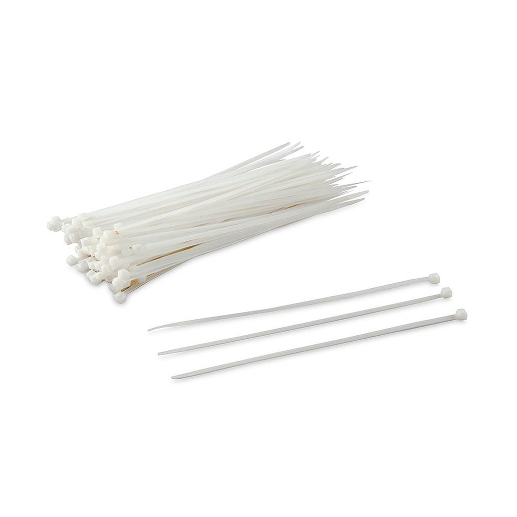 Cintillo de Sujeción Nylon 6.6 – 100x2.5mm Blanco (100 und)