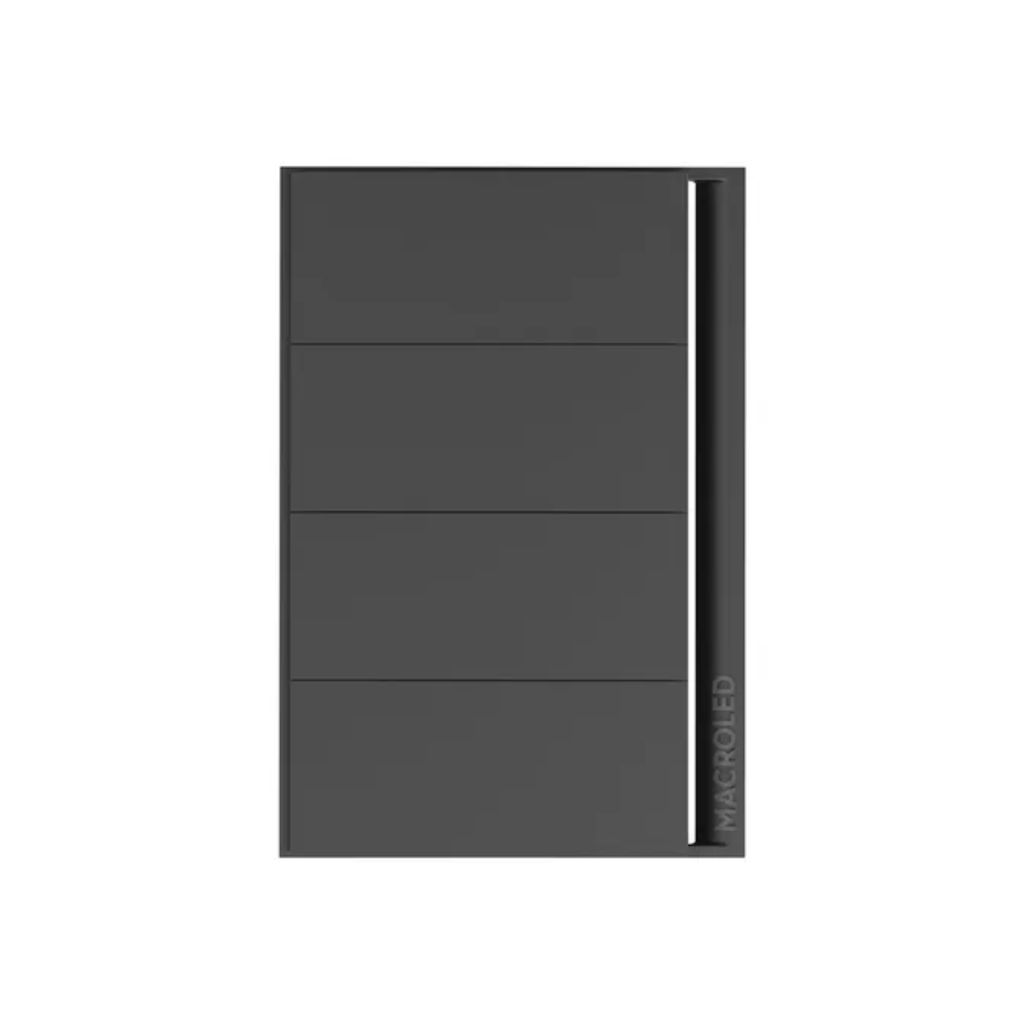 PLACA INTERRUPTOR TECLA SMART NEGRO 4 PULSADORES CANAL 90-250VAC MAX 10A CON CAPACITOR (NUEVO CODIGO).