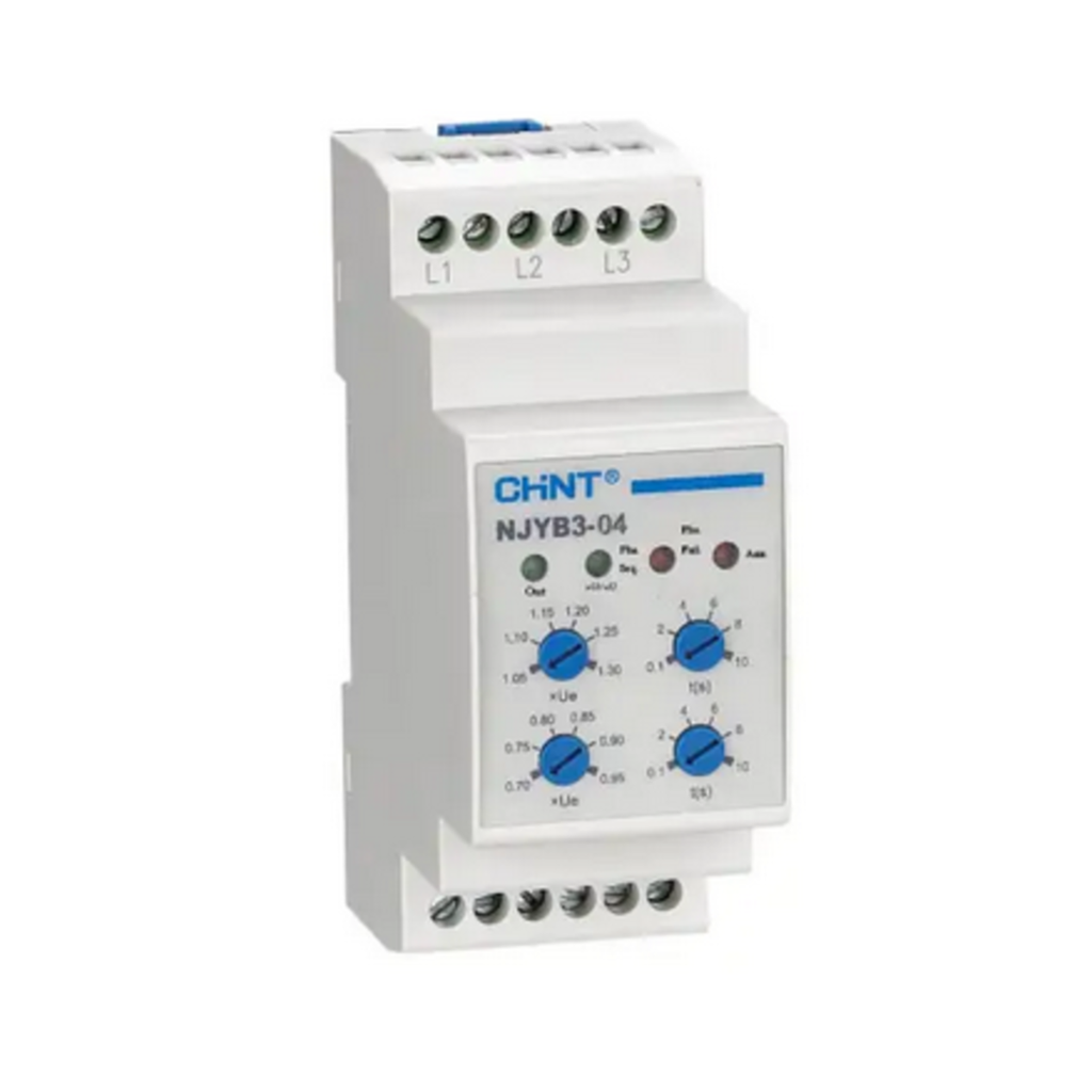RELE DE SOBRETENSION, SUBTENSION, SALIDA DE FASE Y DESBALANCE - NJYB3-8 AC380V
