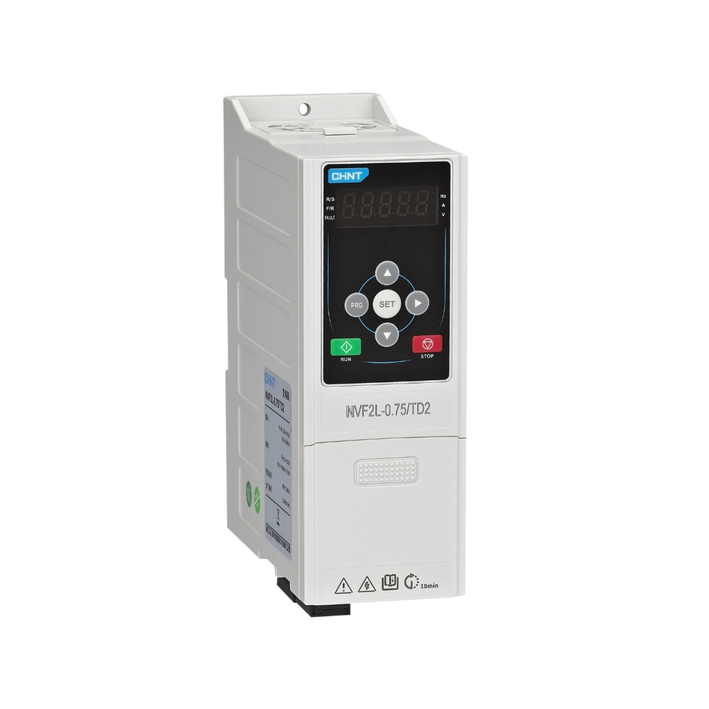 VARIADOR DE FRECUENCIA 0.75KW, TORQUE CONSTANTE, ENTRADA MONOFASICA 230V (+/- 15%), 1HP,