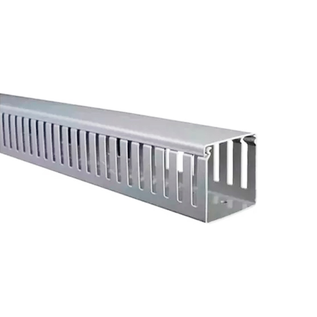 Canaleta Ranurada 60Hx60Ax2000L MM Color Gris
