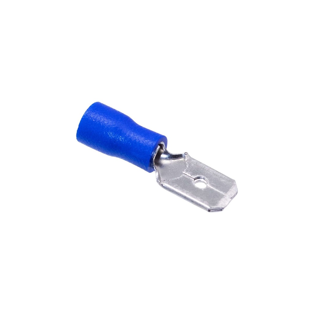 Terminal Macho Aislado – 14-16 AWG Azul (100 und)