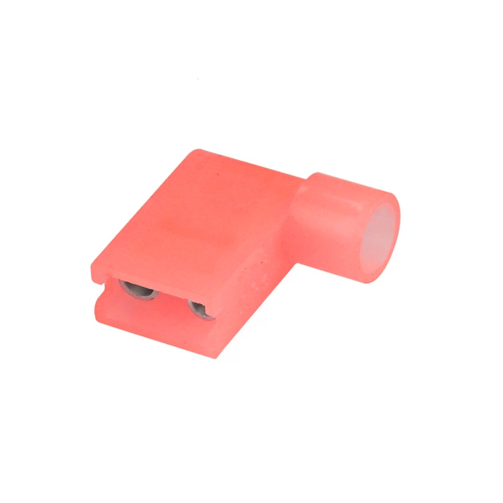 Terminal Hembra Nylon Aislado Tipo Bandera – 16-22 AWG Rojo (100 und)
