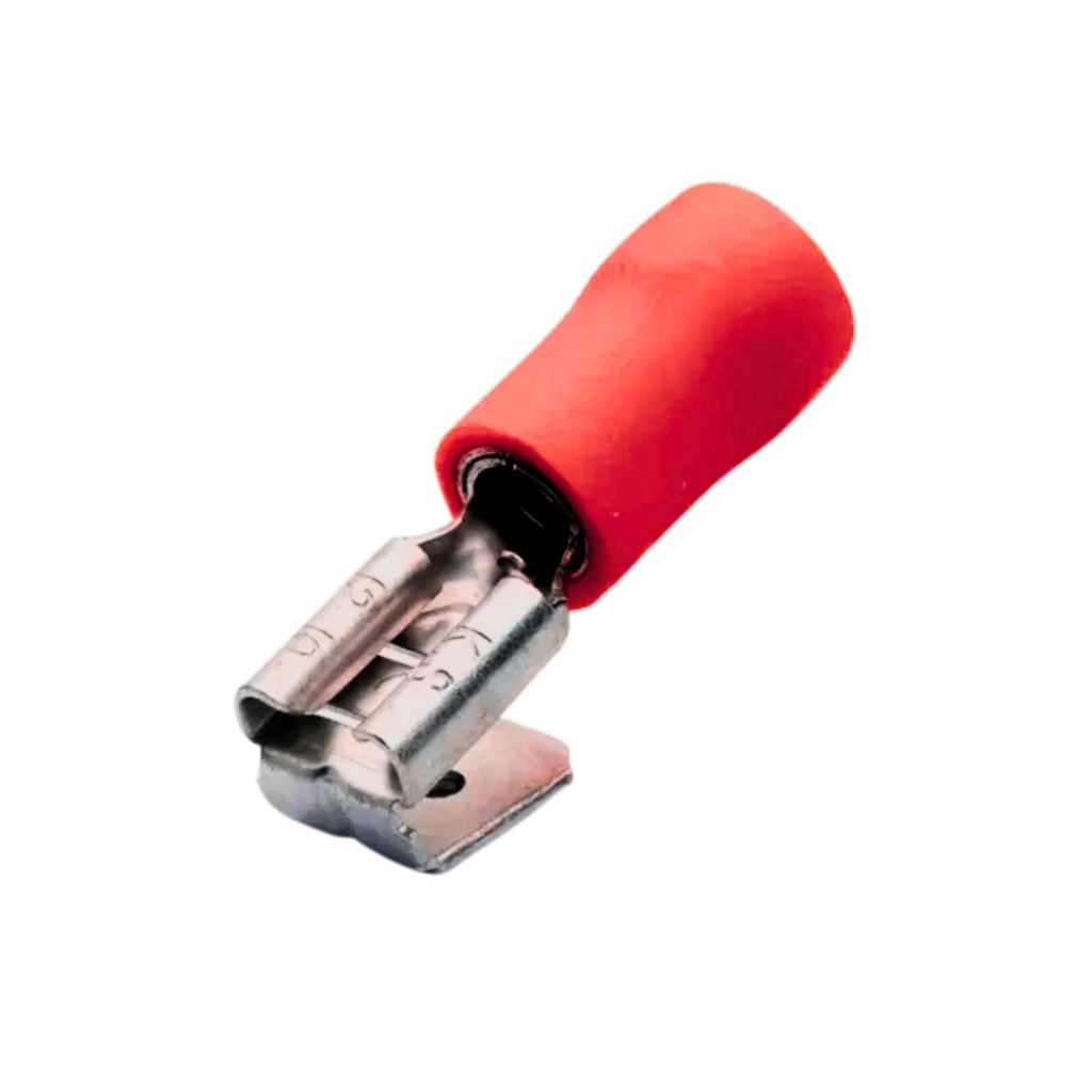 Terminal Rápido Doble Macho-Hembra Aislado – 16-22 AWG Rojo (100 und)