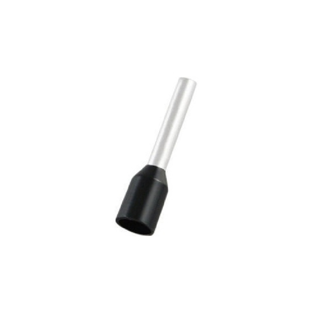 Terminal Sobremoldeado Simple – 2 AWG Negro (100 und)