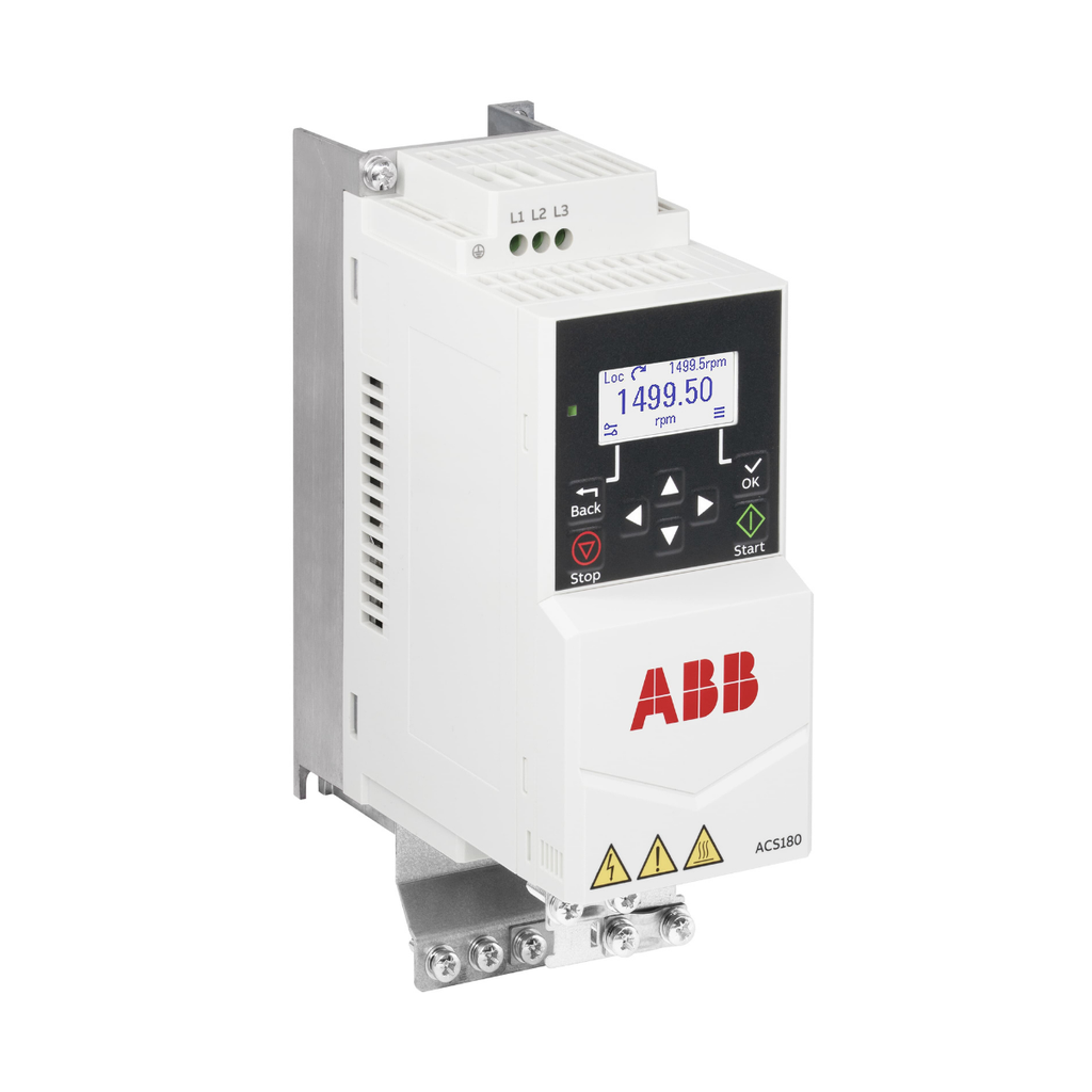 Variador de velocidad ACS180, 0.37 kW  Trifásico, 200 - 240 Volt, IP20