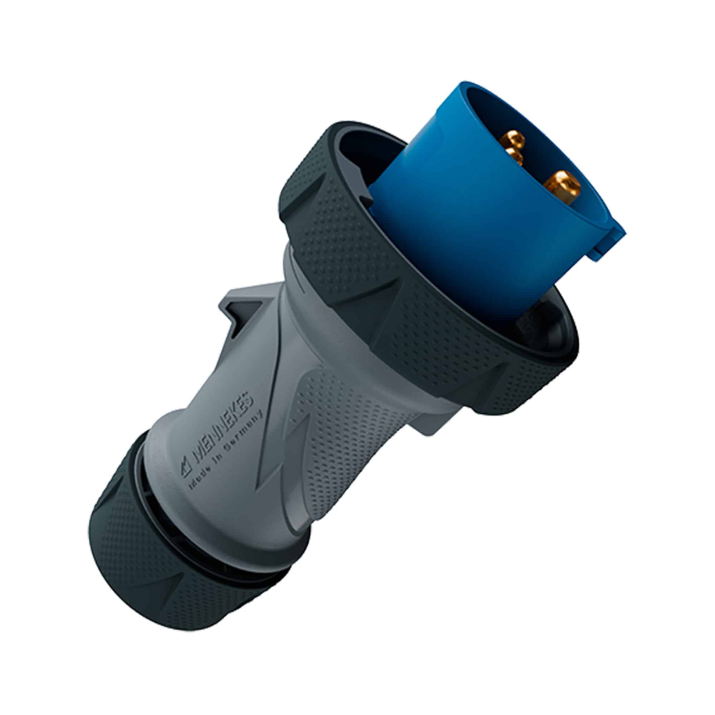 ENCHUFE 16AMP 2P+T 250V AZUL 6H IP67/69 POWERTOP  XTRA - REEMPLAZO 278