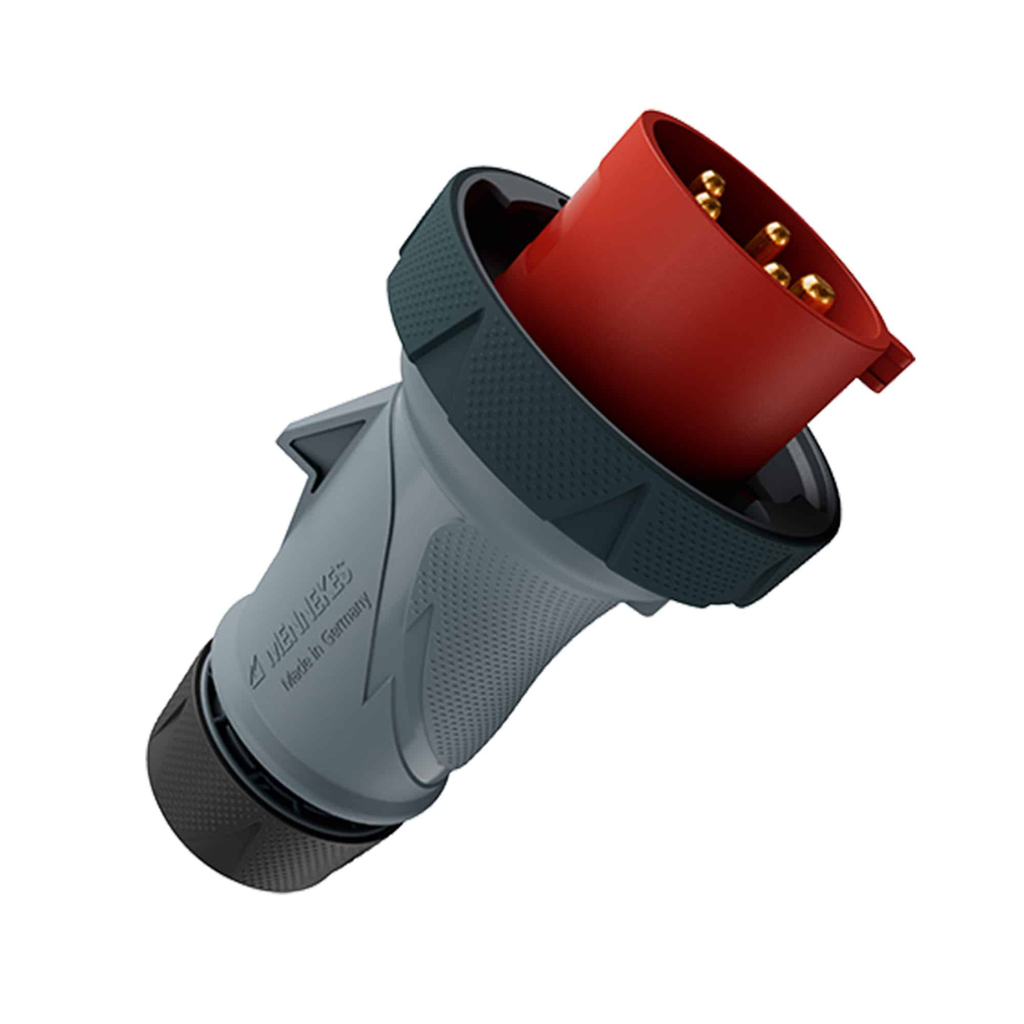 ENCHUFE 32AMP 3P+N+T 415V ROJO 6H IP67