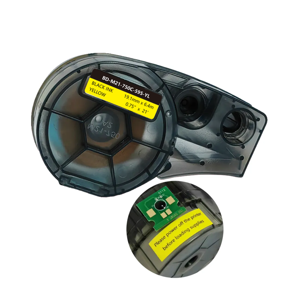 Cinta para Rotulador Brady 19.05 mm x 6.4 m - Color Amarillo (Compatible con M210 / M211 / M210-LAB)