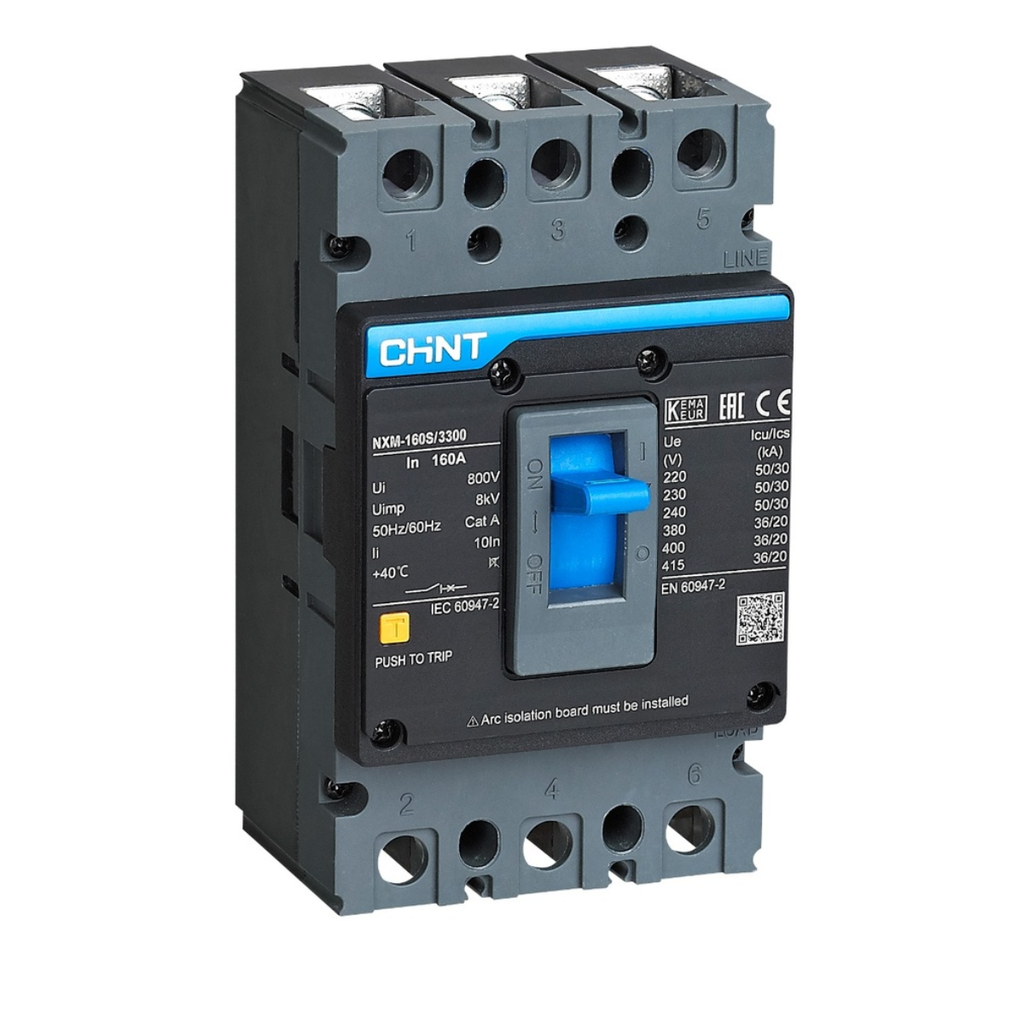 LLAVE DE FUERZA 3P NXM-160H 160A (FIJO) 50KA/415v 75KA/220VAC