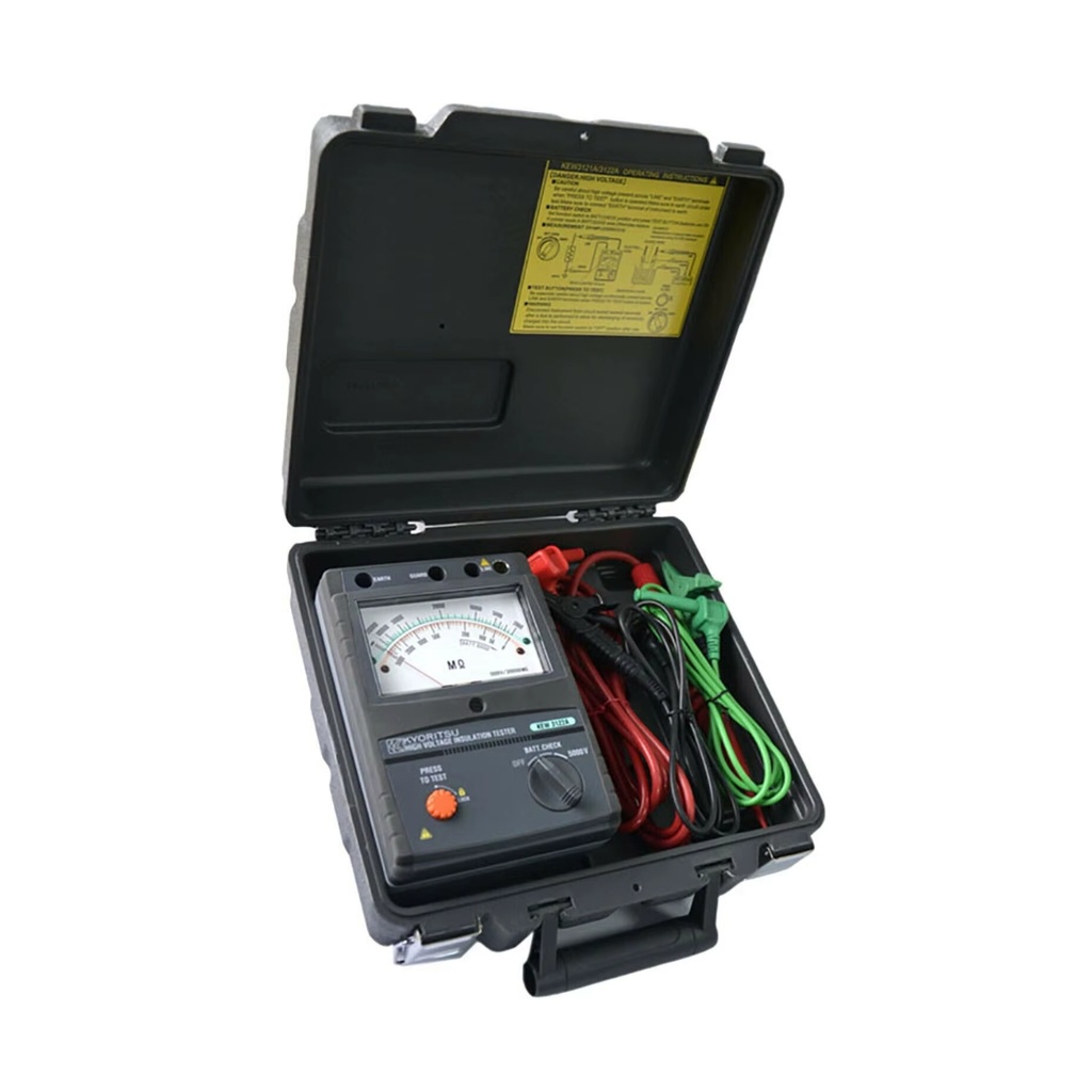 MEGOHMETRO ANALOGO 5KV/10KV 10/400 GOHM. 3123A  KYORITSU    