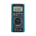 Multimetro digital 10A-AC/DC 1KV-AC/DC, Hz, T°, 60MΩ, capacitancia, diodo, continuidad, CAT IV 600V TRMS