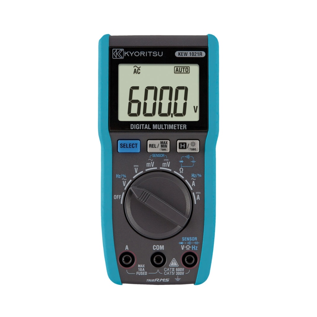 Multímetro digital 600V-AC/DC 600mV-AC/DC 10A-AC/DC CAT IV 300V/CAT III 600V TRMS