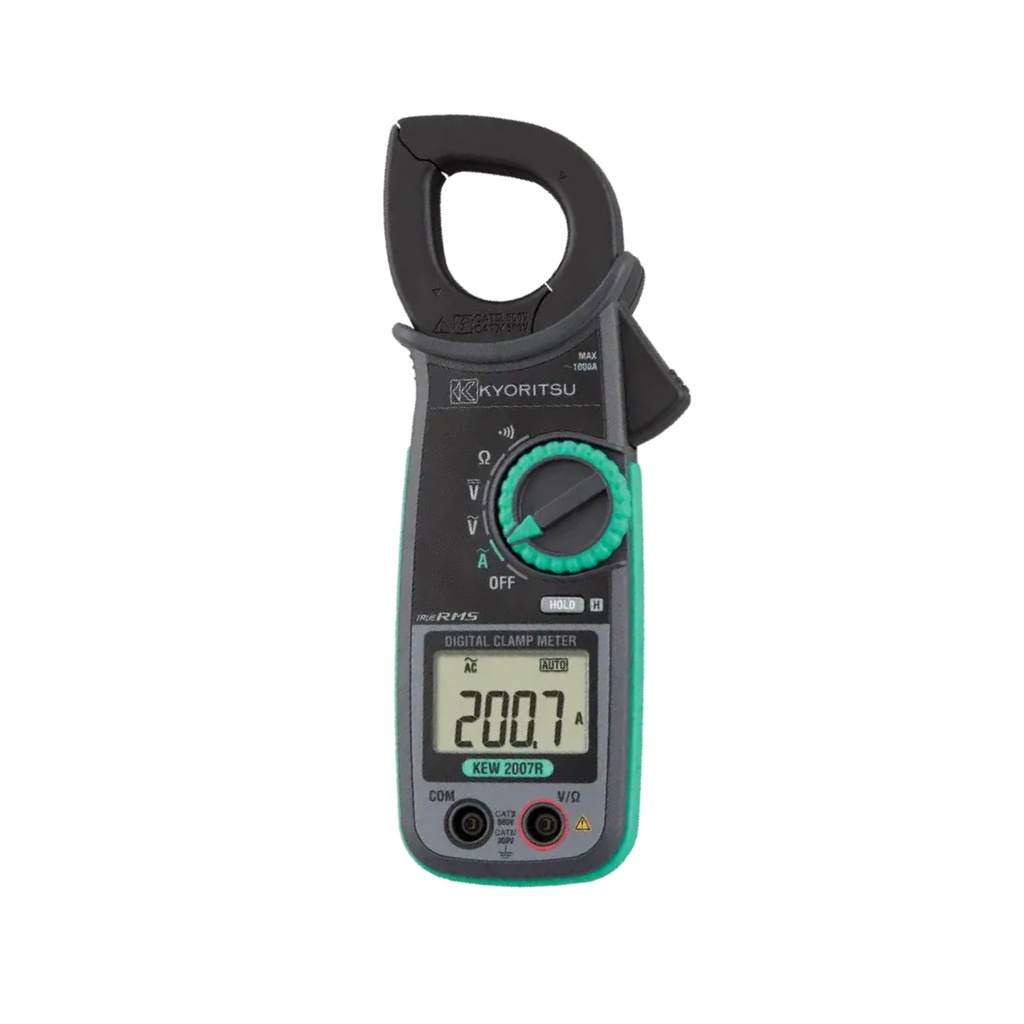 Pinza amperimétrica 1KA-AC, 600V-AC/DC, 6kΩ, continuidad, Ø33mm CAT IV 300V TRMS