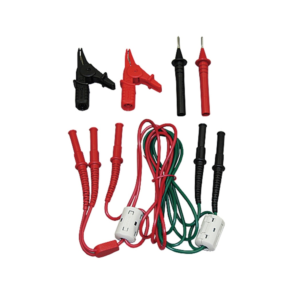 Puntas de prueba rojo-negro 15.7cm. c/cocdrilos CAT IV 600V CAT III 1000V compatible 4106