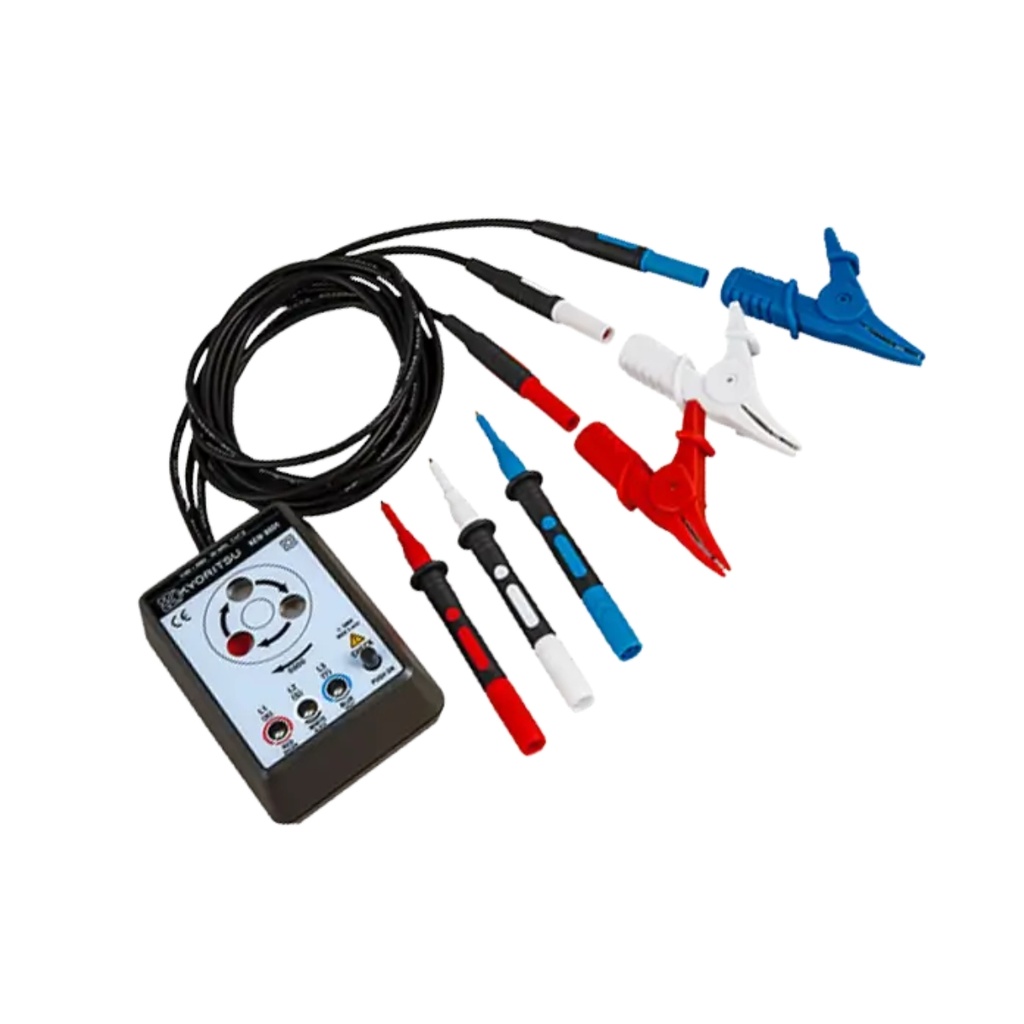 Fasímetro trifásico 110 a 600VAC CAT IV 300V