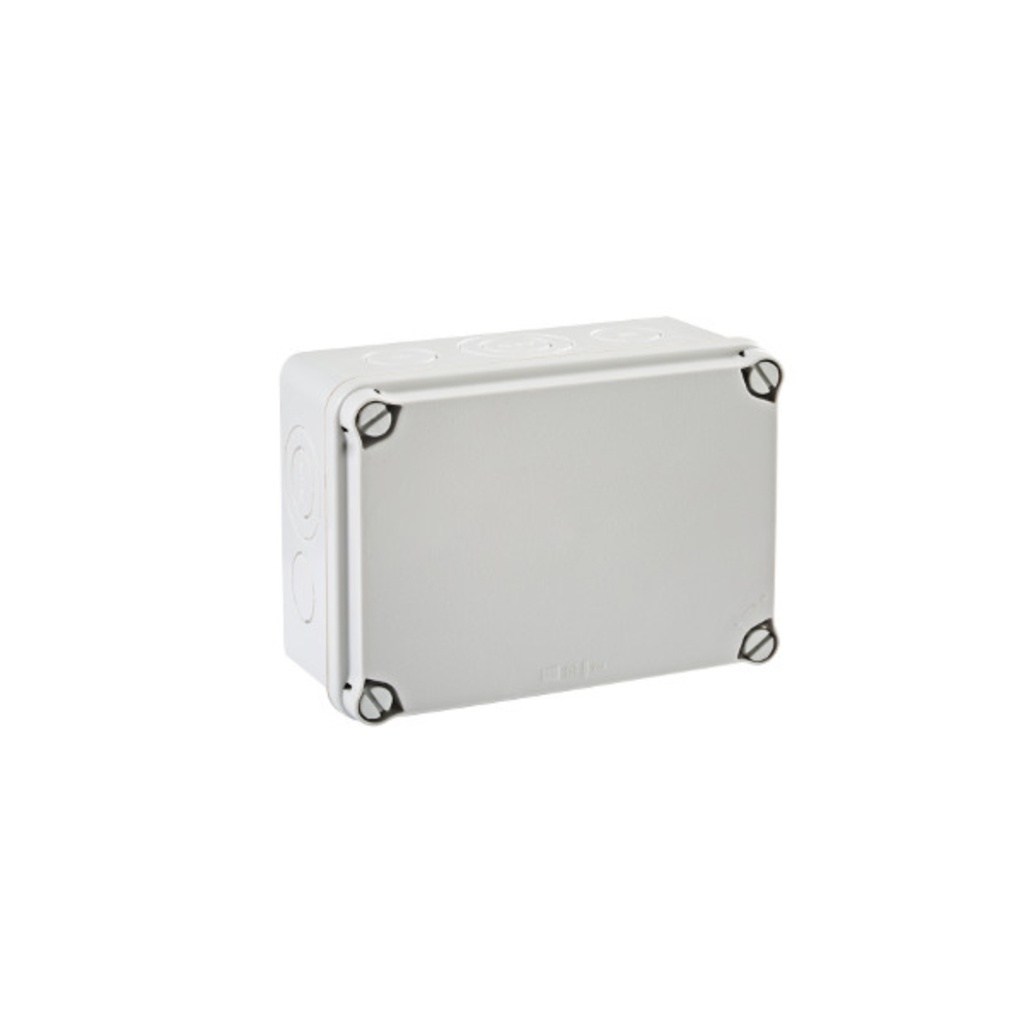 Caja de derivación pretroquelada libre de halógeno IP67 IK07 121x166x80mm