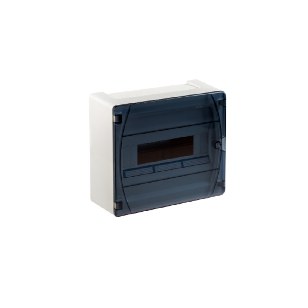 Tablero libre halógeno adosable c/puerta fumé 12 polos s/tierra IP40 IK08