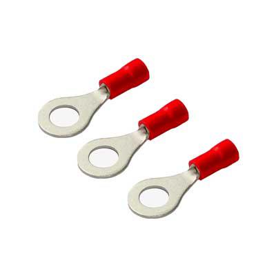 Terminal Aislado   3/16" T. Ojal Rojo