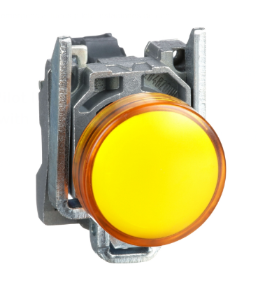 Piloto De Señalizacion Metal Color Amarillo Ø 22Mm 120Vac  Harmony