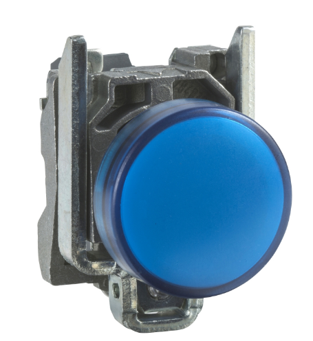 Piloto De Señalizacion Metal Color Azul Ø 22Mm 120Vac  Harmony