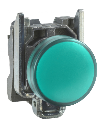 Piloto De Señalizacion Metal Color Verde Ø 22Mm 220Vac  Harmony