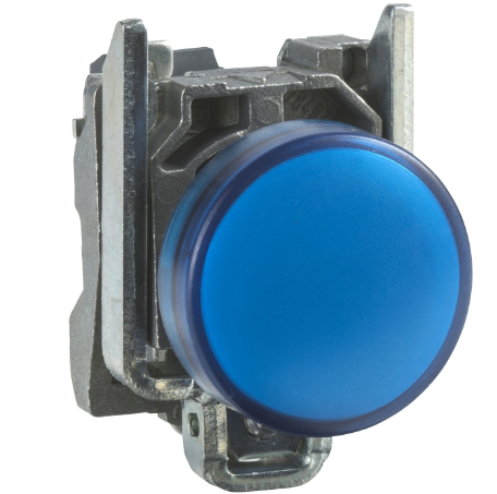 Piloto De Señalizacion Metal Color Azul Ø 22Mm 220Vac  Harmony