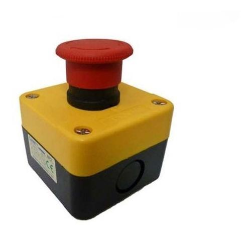 Pulsador Emergencia en Caja, Ø40mm, 1NC, Giro para Desenclavar