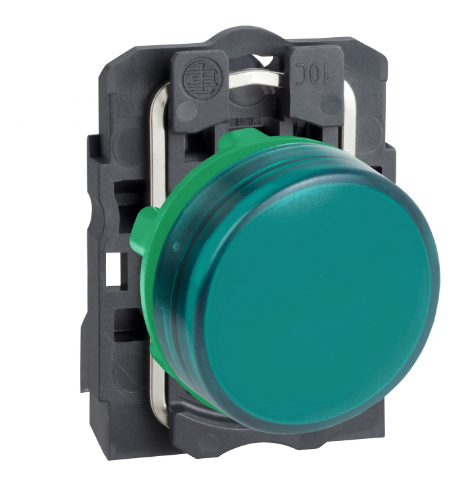 Piloto De Señalizacion Plast Color Verde Ø 22Mm 220Vac  Harmony