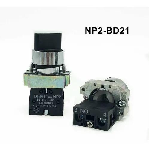 Selector Maneta Corta 2Posic Metal Negro Ø 22Mm 1Na 574847