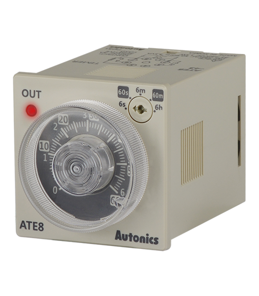 Temporizador Analogico 60S-60M-6H, 100-240VCA/24-240VCC, 48x48mm