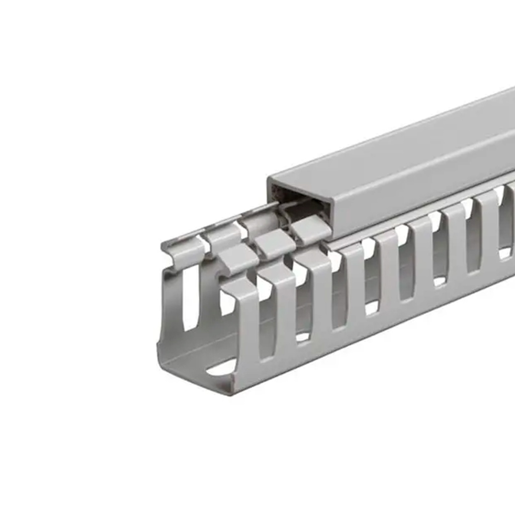 Canaleta Ranurada 25Hx25Ax2000L MM Color Gris