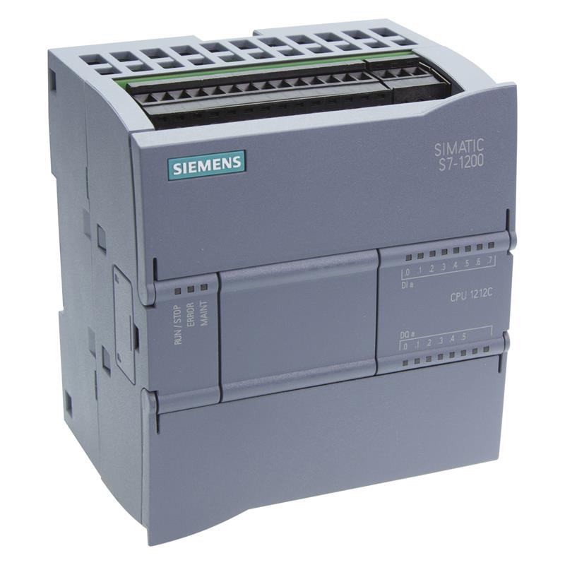 Simatic S7-1200, Cpu 1212C, Cpu Compacta, Dc/Dc/Dc, E/S Integradas: 8 Di 24V Dc; 6 Do 24 V Dc; 2 Ai 0 - 10V Dc, Alimenta