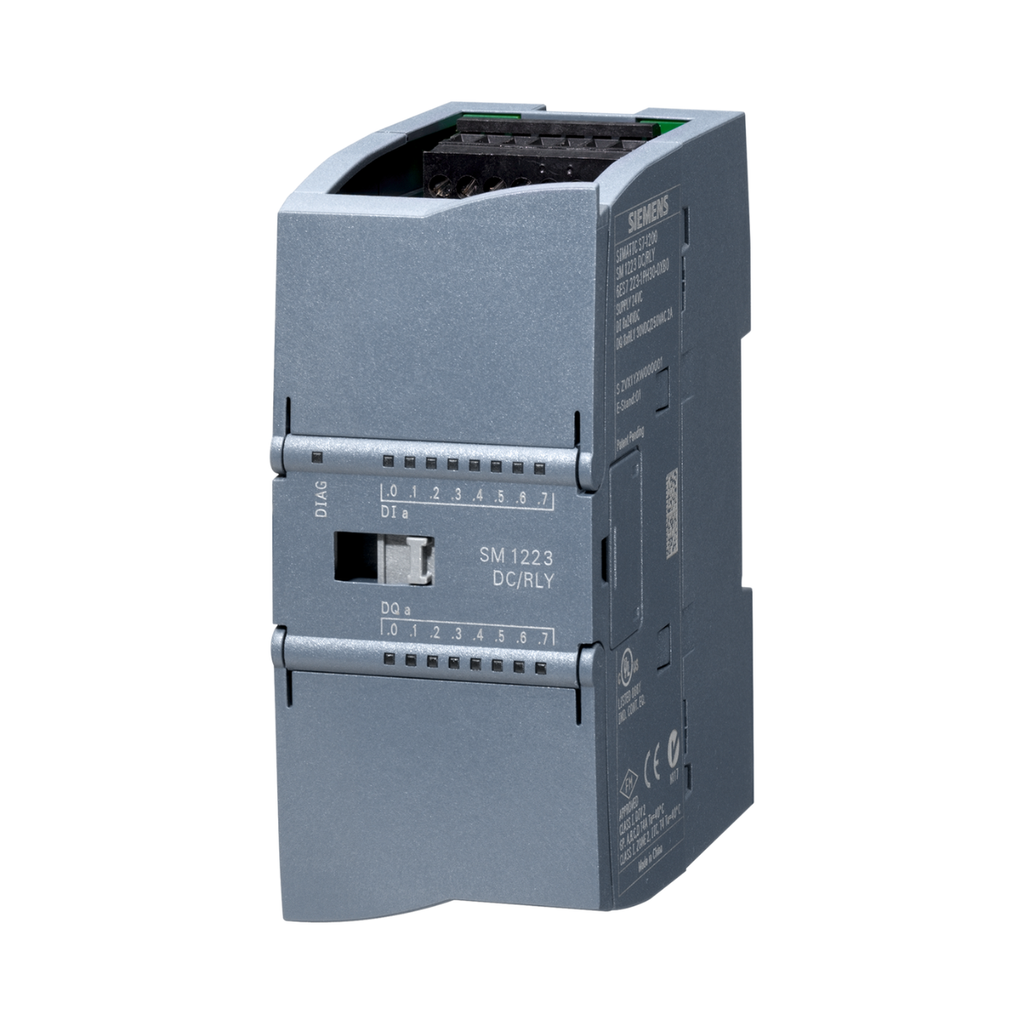Simatic S7-1200, E/S Dig. Sm 1223, 8 Di / 8 Do, 8 Di Dc 24 V, Sink/Source, 8 Do, Rele 2A